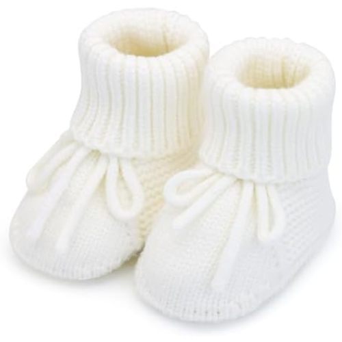 Baby Girl Booties Newborn Knit Crib Shoes Infant Bunny Booties New Born Boy First Walking Shoes Cozy Warm