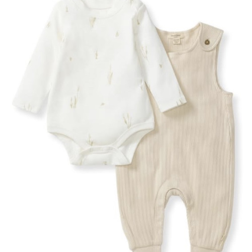Cat Tail Organic Baby Bodysuit & Jumpsuit Set