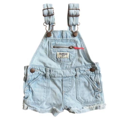 OshKosh B’gosh Denim Shortalls 6M Light Wash Like...