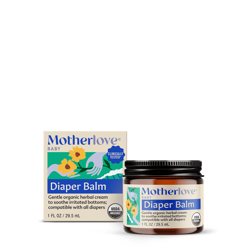 Motherlove Diaper Balm, Organic Herbal Diaper Cream, 1 Ounce HSA/FSA Eligible