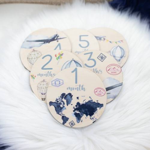 World Map Milestone Cards, Atlas Milestone Markers, Wood Milestone Card, Baby Milestones, Photo Prop, Adventure Awaits Nursery Theme T1