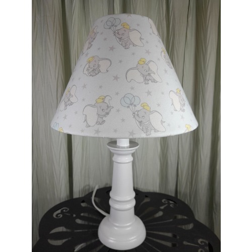 Dumbo Nursery accent lamp, baby elephant table lamp, Disney inspired elephant baby lamp, blue gray Nursery lamp, Dumbo lamp, baby gift