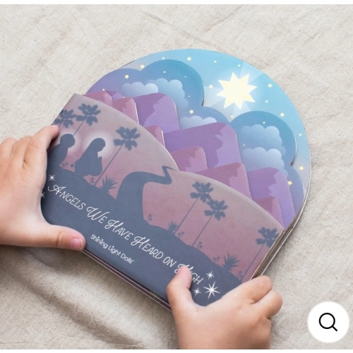 Angels We Have Heard On High shaped book