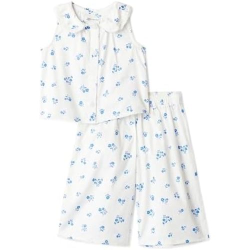 Amazon Essentials x Sofia Grainge Toddlers and Baby Girls' Cotton Sateen Sleeveless Top and Pants Play Set