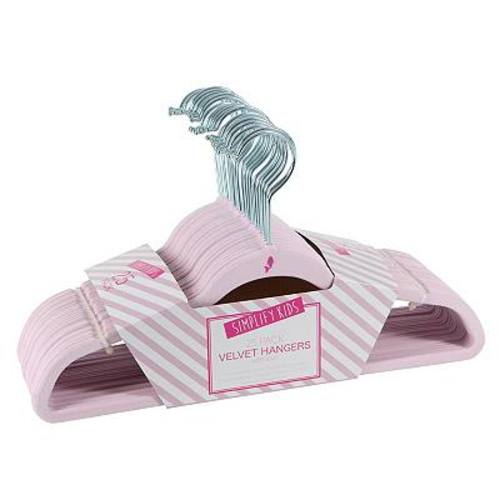 Simplify Kids 25 Pack Velvet Hangers