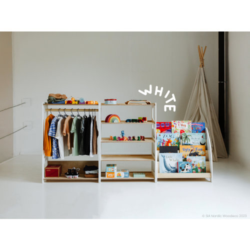 Montessori clothing rack toy shelf book shelf kids furniture wardrobe Nursery furniture