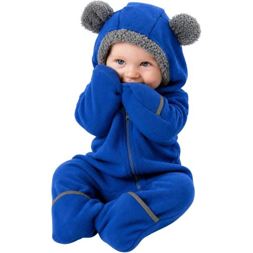 Cuddle Club Fleece Baby Bunting Bodysuit Hoodie, Newborn - 5T