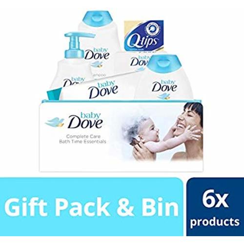 Baby Dove Tip to Toe Baby Gift Set Complete Care Bath Time Essentials 6 Count For Baby's Delicate Skin Hypoallergenic