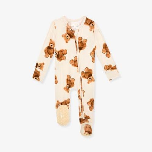 Teddy Freddy Footie Zippered One Piece - Posh Peanut