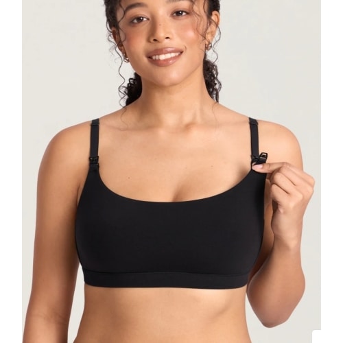 Cotton Scoop Neck Nursing Bralette