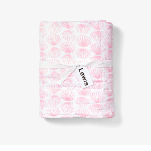 Quilted Baby Blanket - Scallop | Lilac – Lewis