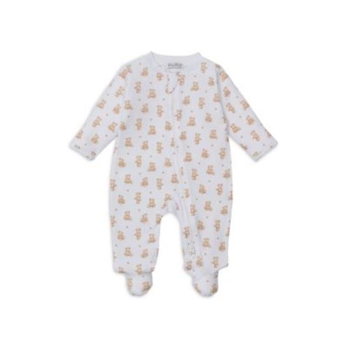 Unisex Bear Print Zip Footie - 0-3 M