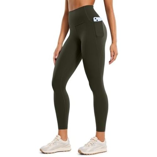 CRZ YOGA Butterluxe Workout Leggings Pockets 25'' - High Waisted Gym Womens Yoga Pants Buttery Soft