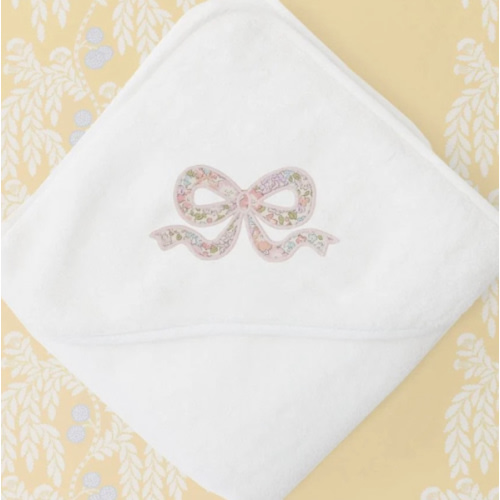 Baby Hooded Towel, Liberty Bow