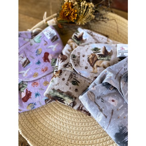 Stretchy Preflat Mythical Sea Savannah Wizard | Newborn | One Size | Bamboo Cotton Preflat Cloth Diaper