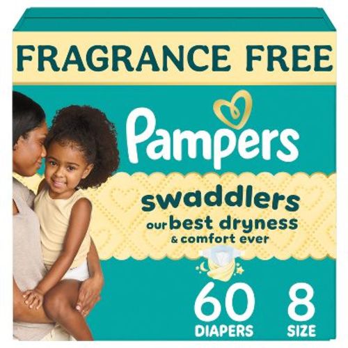 Pampers Swaddlers Sensitive Disposable Diapers - Size 8 - 60ct
