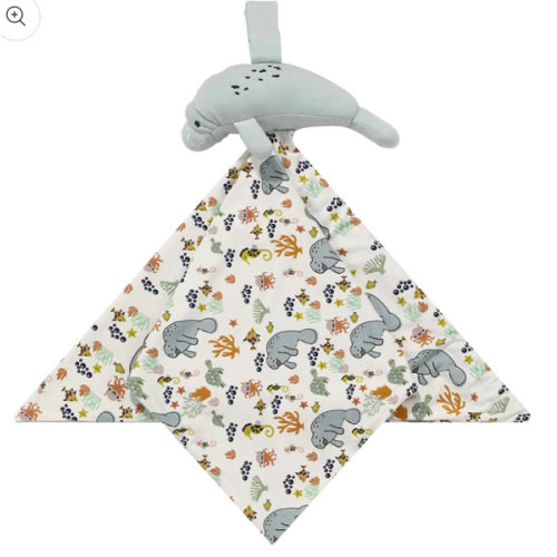 Bamboo Viscose Baby Lovey Manatee Ocean Plush Stuffed Animal – Emerson and Friends