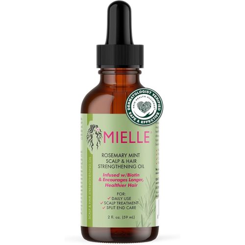 Mielle Organics Rosemary Mint Scalp & Hair Strengthening Oil for All Hair Types, 2 Ounce