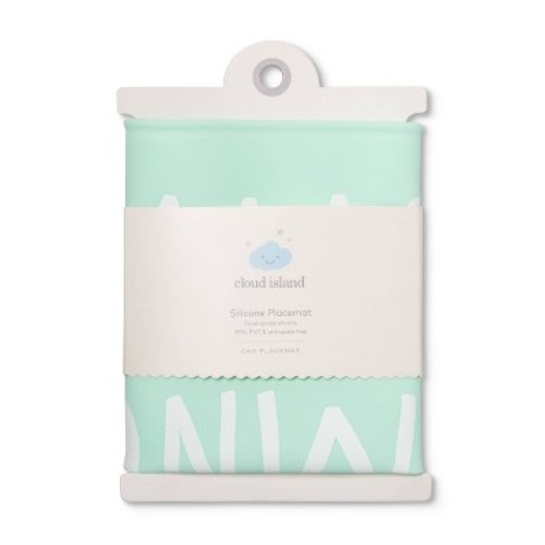 Silicone Place Mat with Decal - Cloud Island™ Green Alphabet