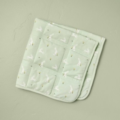 Meadow Bunny Quilted Baby Stroller Blanket - Hearth & Hand™ with Magnolia