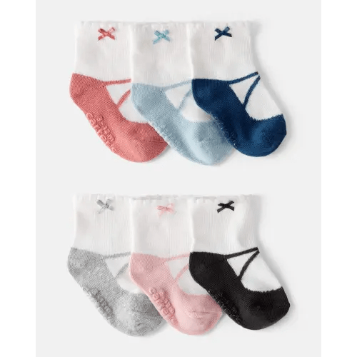 Baby Girl 6-Pack Ankle Socks | Carter's
