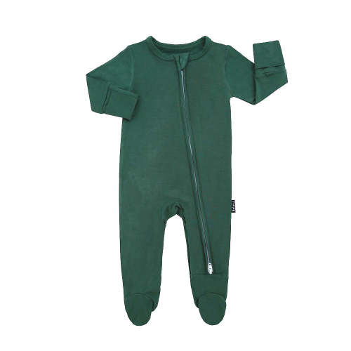 Footed Zipper Sleeper - Cypress | Belan.J