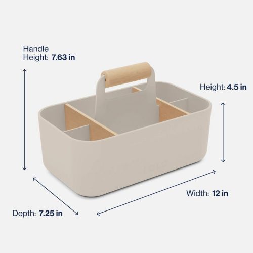 Lalo Multipurpose Caddy Organizer - Oatmeal
