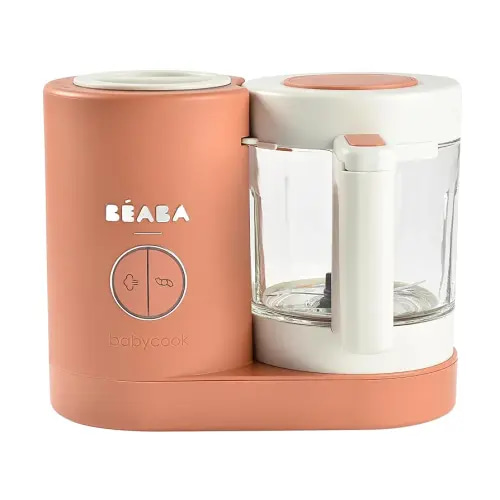 BEABA Babycook Neo Baby Food Maker | Non-Toxic Glass & Stainless Steel | Trusted by Celebrity Moms | Sustainable Baby Food Processor | Global Leader | 34 Servings in 20 Mins