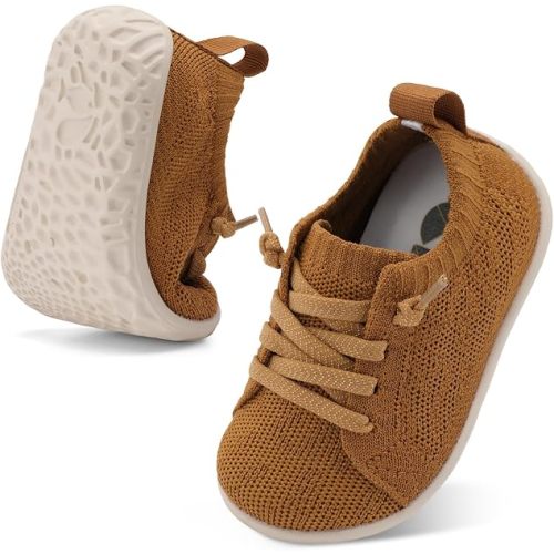 First Walking Shoes Breathable Barefoot Infant Shoe Lightweight Slip On Sneakers Soft Sock Shoe