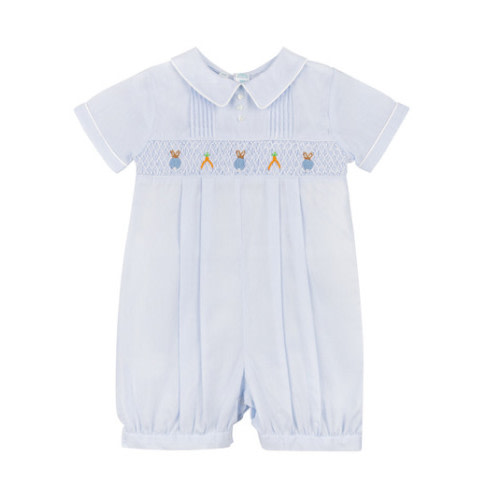 Boys Easter Bunny Smocked Shortall | Feltman Brothers