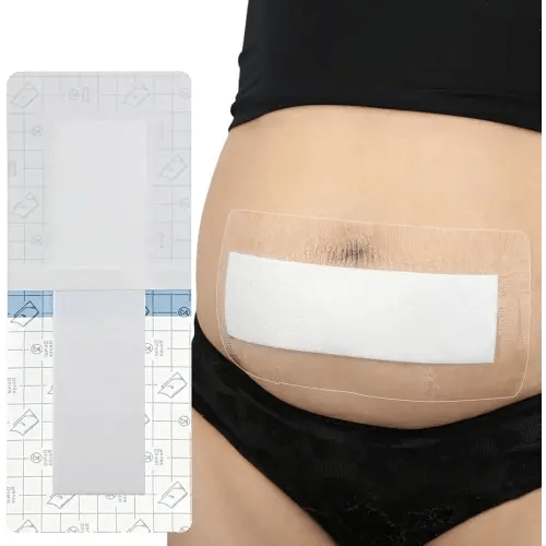 14 Pcs Waterproof C Section Shower Wound Protector 4"x8" Tummy Tuck Scar Incision Abdominal Bandage Hysterectomy Recovery Must Haves Post Surgery Dressing Cover
