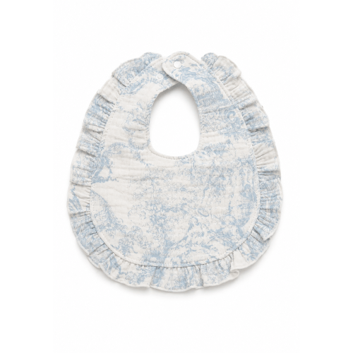 RUFFLE MUSLIN BIB