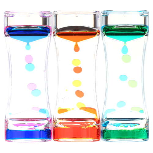 3 Types Liquid Motion Bubbler Liquid Timers for Kids Sensory Fidget Toys Small Calming Toys Autism Toy