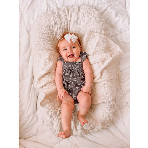 Twilight Leaves | Organic Muslin Sleeveless Bodysuit – L'ovedbaby