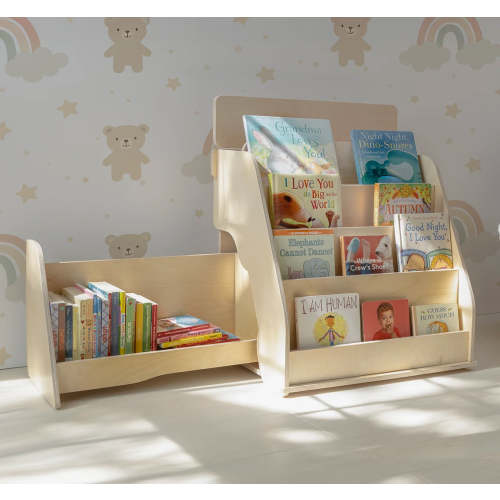 Montessori Bookshelf- Front-Facing Bookshelf with Extra Storage