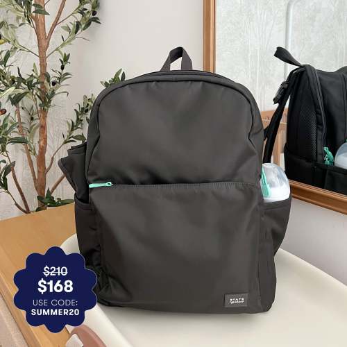 Newton X STATE Lorimer Diaper Bag Backpack - Charcoal Grey | Newton