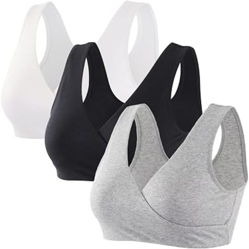Maternity Nursing Bra Soft Seamless Sleep Bra for Pregnancy & Breastfeeding, Wire-Free Top for Night & Day