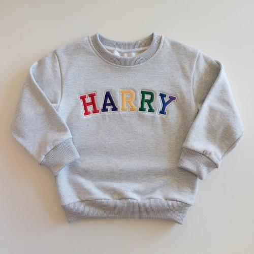 Custom Name Baby Sweatshirt, Personalized Embroidered Toddler Shirt, Baby Shower Gift, Name Shirt for Kids, Newborn Outfit