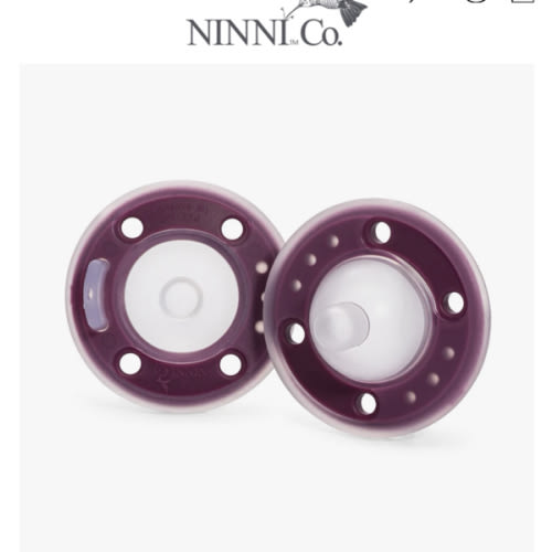 Ninni Pacifier Plum 2 Pack