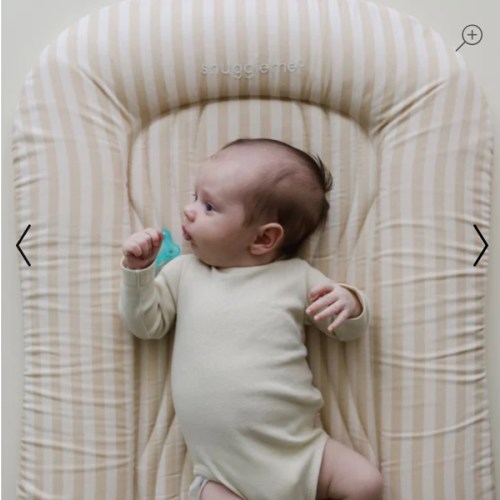 Infant Lounger Wave | Oat Stripe