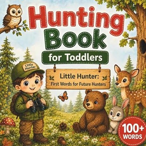 Hunting Book for Toddlers: Little Hunter: First 100+ Words for Little Boys & Girls | Vocabulary Builder Picture Book with Animals, Gear & Outdoor Adventures for Ages 1-3