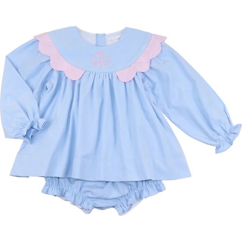 Blue And Pink Corduory Diaper Set – Cecil & Lou