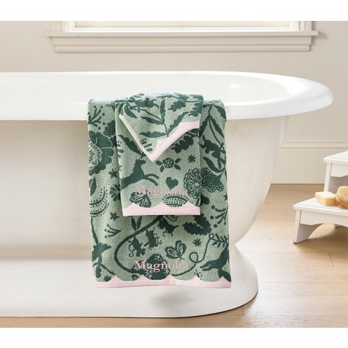 Storybook Friends Floral Bath Towels | Pottery Barn Kids