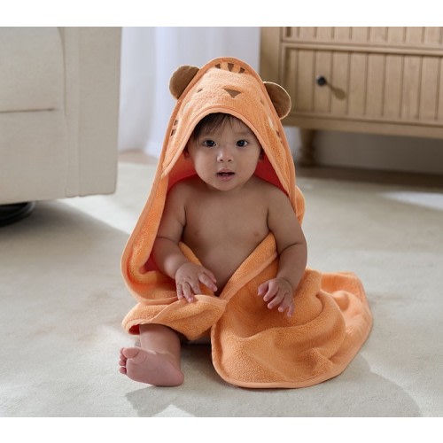 Super Soft Tiger Baby Hooded Towel & Washcloth Set