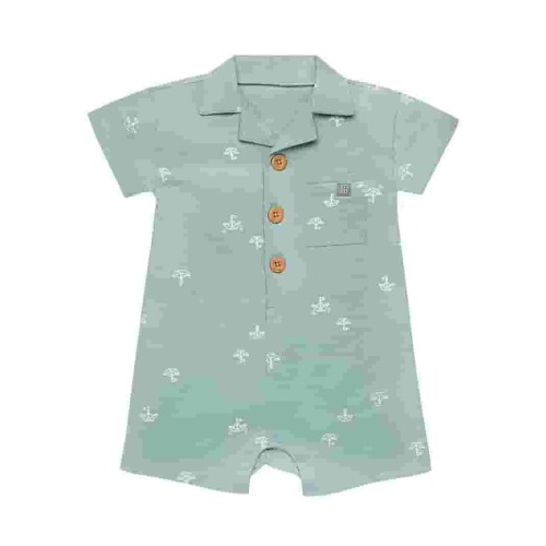 Modern Moments by Gerber Baby Boy Short Sleeve Romper, Sizes 0/3 Months - 24 Months