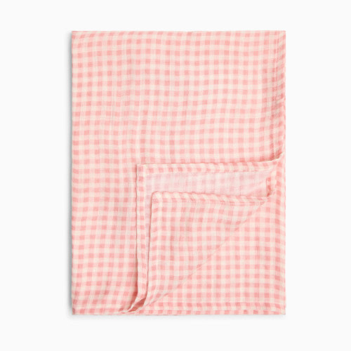 Tiny Kind Organic Cotton Muslin Swaddle Blanket - Pink Gingham