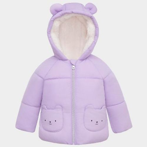 Rokka&Rolla Baby Girls' Borg Lined Puffer Coat Infant Jacket-Lilac, size 9-12 Months