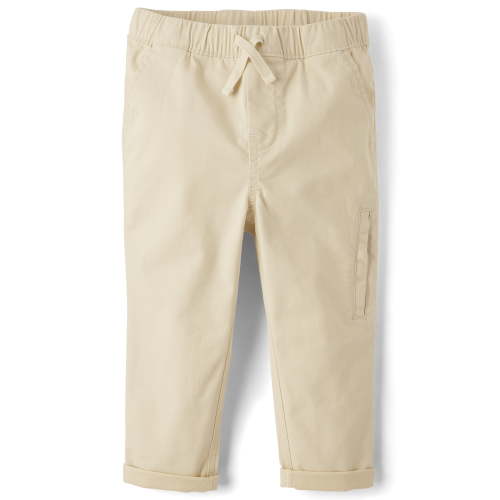 The Children's Place Toddler Boys Pull-On Roll Cuff Chino Pant, Sizes 6M-5T