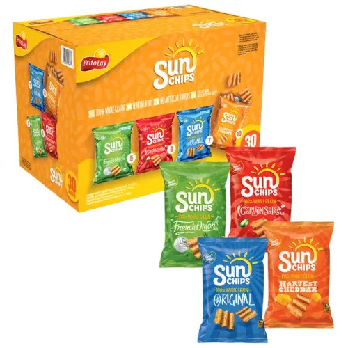 SunChips Whole Grain, Variety, 1.5 oz, 30-count | Costco