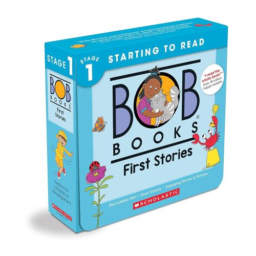 Bob Books - First Stories Box Set | Decodable Phonics Books, Ages 4 and up, Kindergarten (Stage 1: Starting to Read)